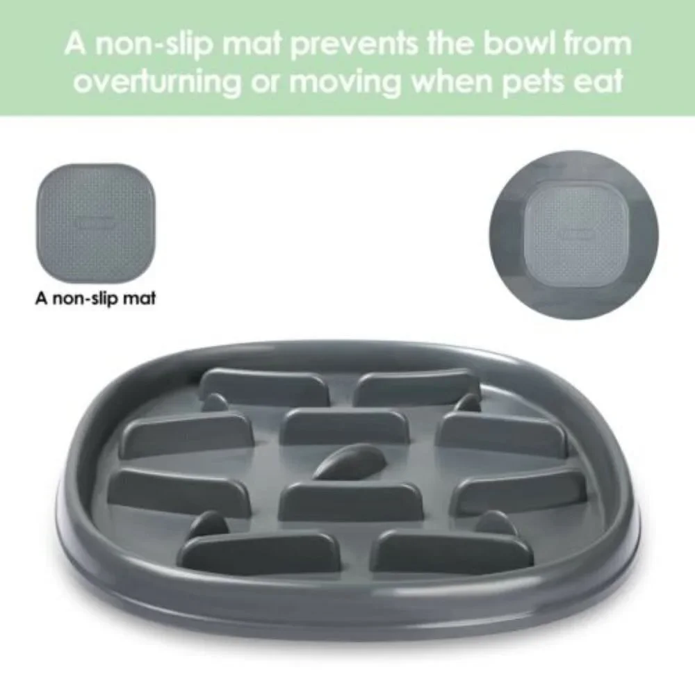 YUAKUOD SLOW FEEDER NON SLIP DOG BOWL NWT